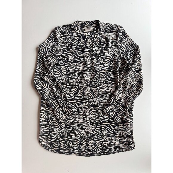 Aritzia LITTLE MOON Paloma Printed Button Up Shirt Blouse, Size XS - Picture 5 of 16